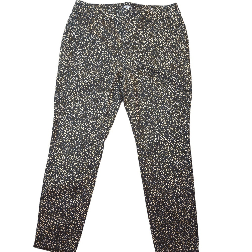 Chico’s Animal Print Pull On‎ Stretchy Jeggings, Size 12 Petite